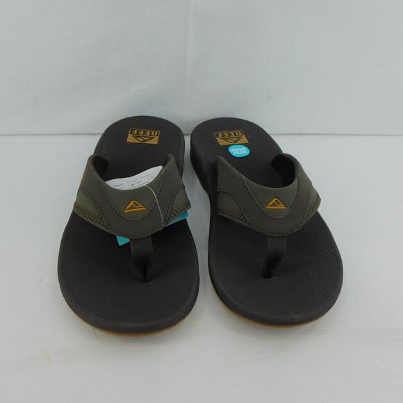 REEF Men's Flip Flops Fanning Brown Gum Bottle Sandal Opener Size 9 New - Picture 6 of 12